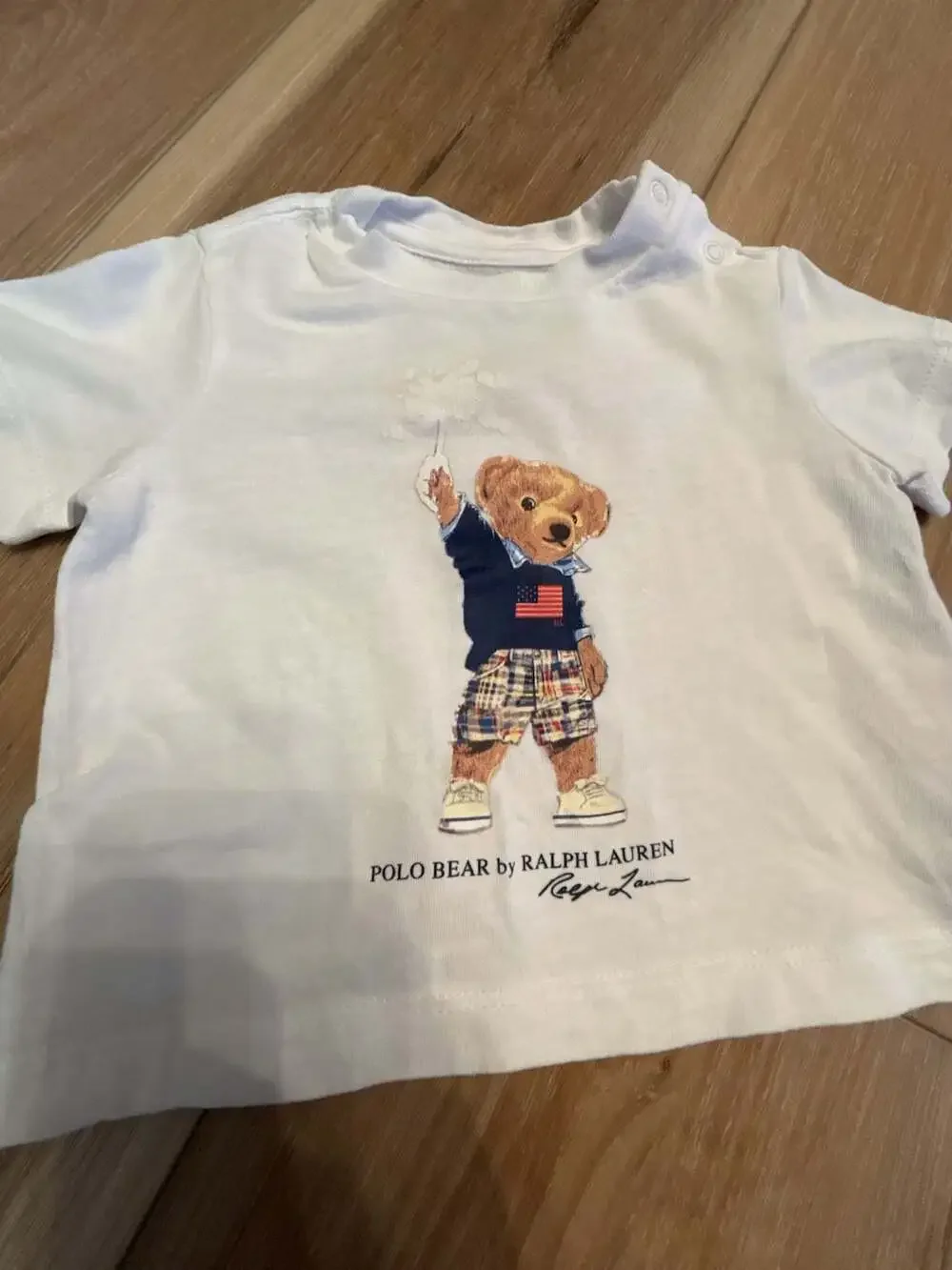 Polo Ralph Lauren Baby Boys' Cotton Jersey Polo Bear Sparkler Graphic T-Shirt
